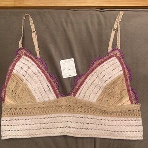 Free People Intimately 🌸Another Weekend Longline Bralette 🌸Large NWT